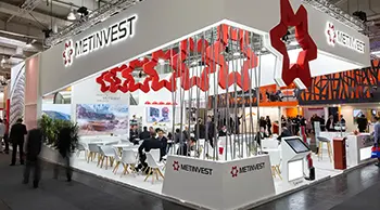 metinvest custom exhibition stand